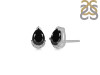 Black Tourmaline & White Topaz Stud Earring BLS-RDE-1262.