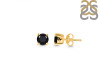 Black Tourmaline Stud Earring BLS-RDE-1321.