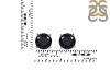 Black Tourmaline Stud Earring BLS-RDE-1353.