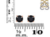 Black Tourmaline Stud Earring BLS-RDE-1435.