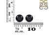 Black Tourmaline Stud Earring BLS-RDE-1437.