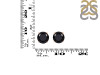 Black Tourmaline Stud Earring BLS-RDE-1438.