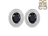Black Tourmaline Stud Earring BLS-RDE-35.