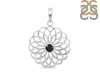 Black Tourmaline Flower Of Life Pendant BLS-RDN-177-A.