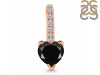 Black Tourmaline & White Topaz Pendant BLS-RDP-540.