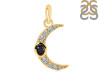 Black Tourmaline & White Topaz Pendant BLS-RDP-691.