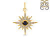 Black Tourmaline & White Topaz Pendant BLS-RDP-693.