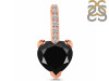 Black Tourmaline & White Topaz Pendant BLS-RDP-819.