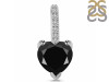 Black Tourmaline & White Topaz Pendant BLS-RDP-819.