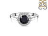 Black Tourmaline & White Topaz Ring BLS-RDR-1768.