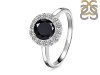 Black Tourmaline & White Topaz Ring BLS-RDR-1768.