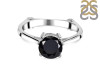Black Tourmaline & White Topaz Ring BLS-RDR-1786.
