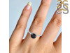 Black Tourmaline & White Topaz Ring BLS-RDR-1786.