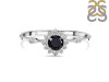 Black Tourmaline & White Topaz Ring BLS-RDR-1937.