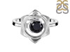 Black Tourmaline Chakra & Crescent Moon Ring BLS-RDR-2140.
