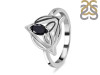 Black Tourmaline Triquetra Ring BLS-RDR-2166.