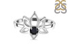 Black Tourmaline Lotus Ring BLS-RDR-2168.