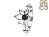 Black Tourmaline Lotus Ring BLS-RDR-2168.