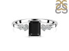 Black Tourmaline & White Topaz Ring BLS-RDR-2187.