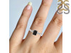 Black Tourmaline & White Topaz Ring BLS-RDR-2187.