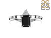 Black Tourmaline & White Topaz Ring BLS-RDR-2194.
