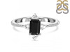 Black Tourmaline & White Topaz Ring BLS-RDR-2210.