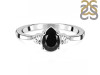 Black Tourmaline & White Topaz Ring BLS-RDR-2213.
