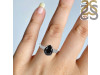 Black Tourmaline & White Topaz Ring BLS-RDR-2216.