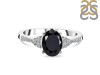 Black Tourmaline & White Topaz Ring BLS-RDR-2219.