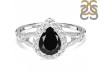 Black Tourmaline & White Topaz Ring BLS-RDR-2243.