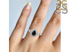 Black Tourmaline & White Topaz Ring BLS-RDR-2253.