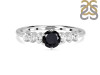 Black Tourmaline & White Topaz Ring BLS-RDR-2259.