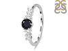 Black Tourmaline & White Topaz Ring BLS-RDR-2259.