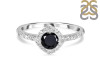 Black Tourmaline & White Topaz Ring BLS-RDR-2260.