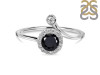 Black Tourmaline & White Topaz Ring BLS-RDR-2261.