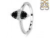 Black Tourmaline & White Topaz Ring BLS-RDR-2266.