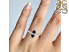 Black Tourmaline & White Topaz Ring BLS-RDR-2266.