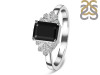 Black Tourmaline & White Topaz Ring BLS-RDR-2272.