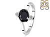 Black Tourmaline & White Topaz Ring BLS-RDR-3264.