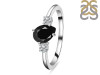 Black Tourmaline & White Topaz Ring BLS-RDR-2285.