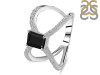 Black Tourmaline & White Topaz Ring BLS-RDR-2293.