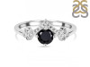 Black Tourmaline & White Topaz Ring BLS-RDR-2296.