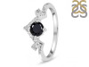 Black Tourmaline & White Topaz Ring BLS-RDR-2296.