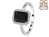 Black Tourmaline & White Topaz Ring BLS-RDR-2302.