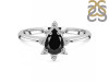 Black Tourmaline & White Topaz Ring BLS-RDR-2305.