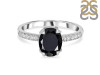 Black Tourmaline & White Topaz Ring BLS-RDR-2382.