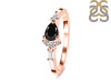 Black Tourmaline & White Topaz Ring BLS-RDR-2389.