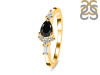 Black Tourmaline & White Topaz Ring BLS-RDR-2389.