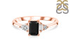 Black Tourmaline & White Topaz Ring BLS-RDR-2397.