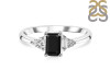 Black Tourmaline & White Topaz Ring BLS-RDR-2397.
